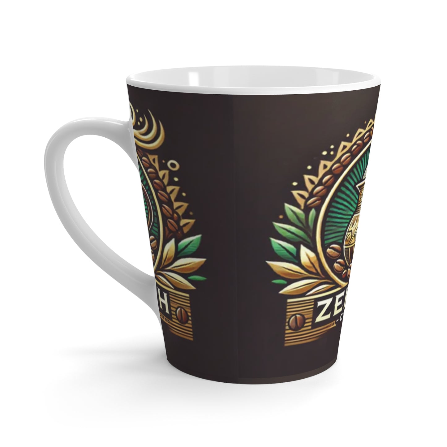 Artisan Latte Mug with Coffee Pot Design - Perfect Gift for Coffee Lovers