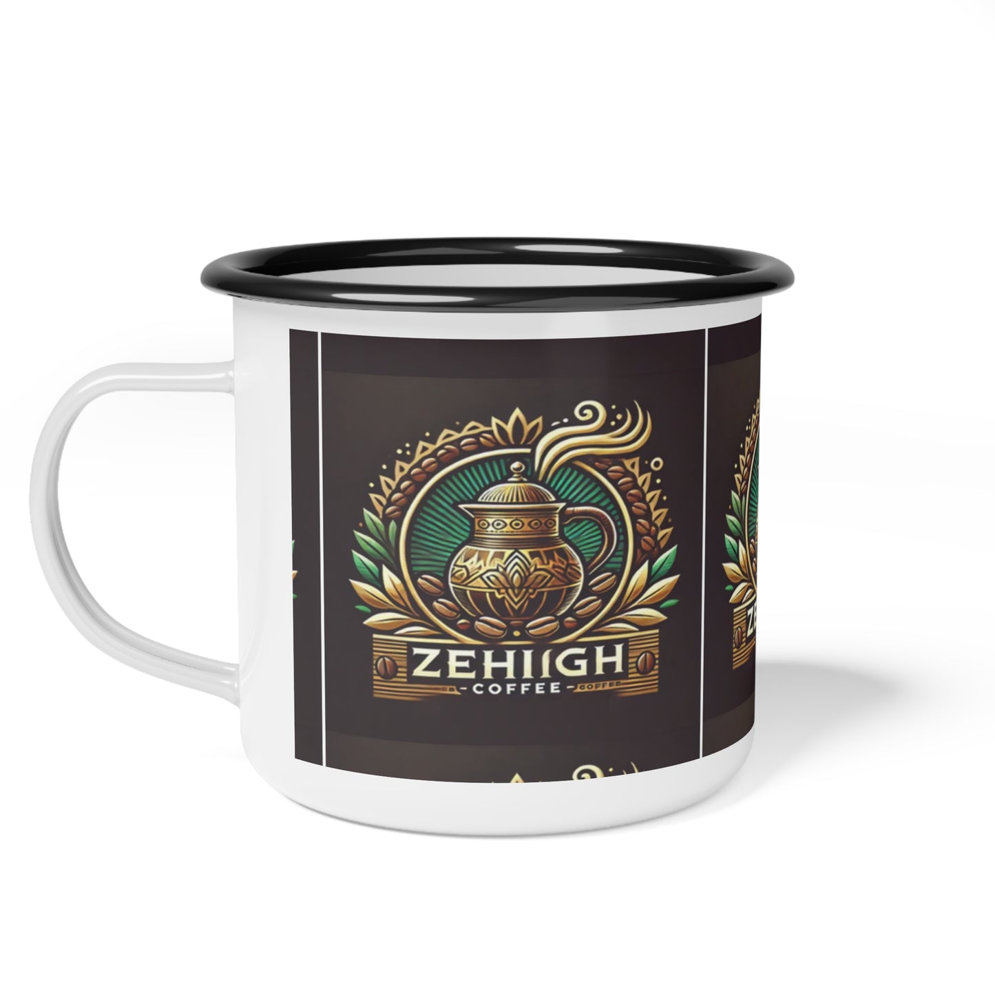 Zehigh Coffee Enamel Camp Cup | Rustic Adventure Mug for Coffee Lovers