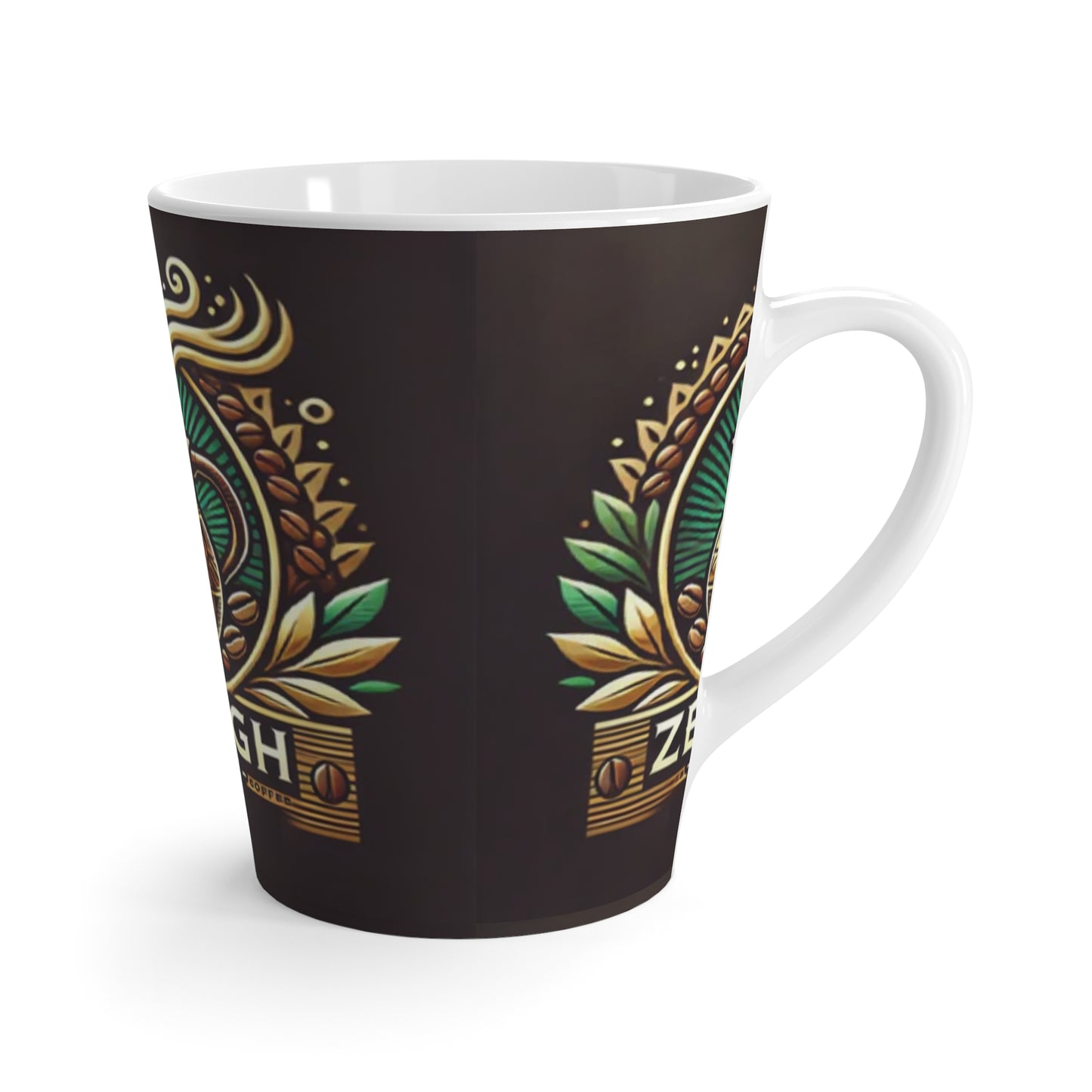 Artisan Latte Mug with Coffee Pot Design - Perfect Gift for Coffee Lovers