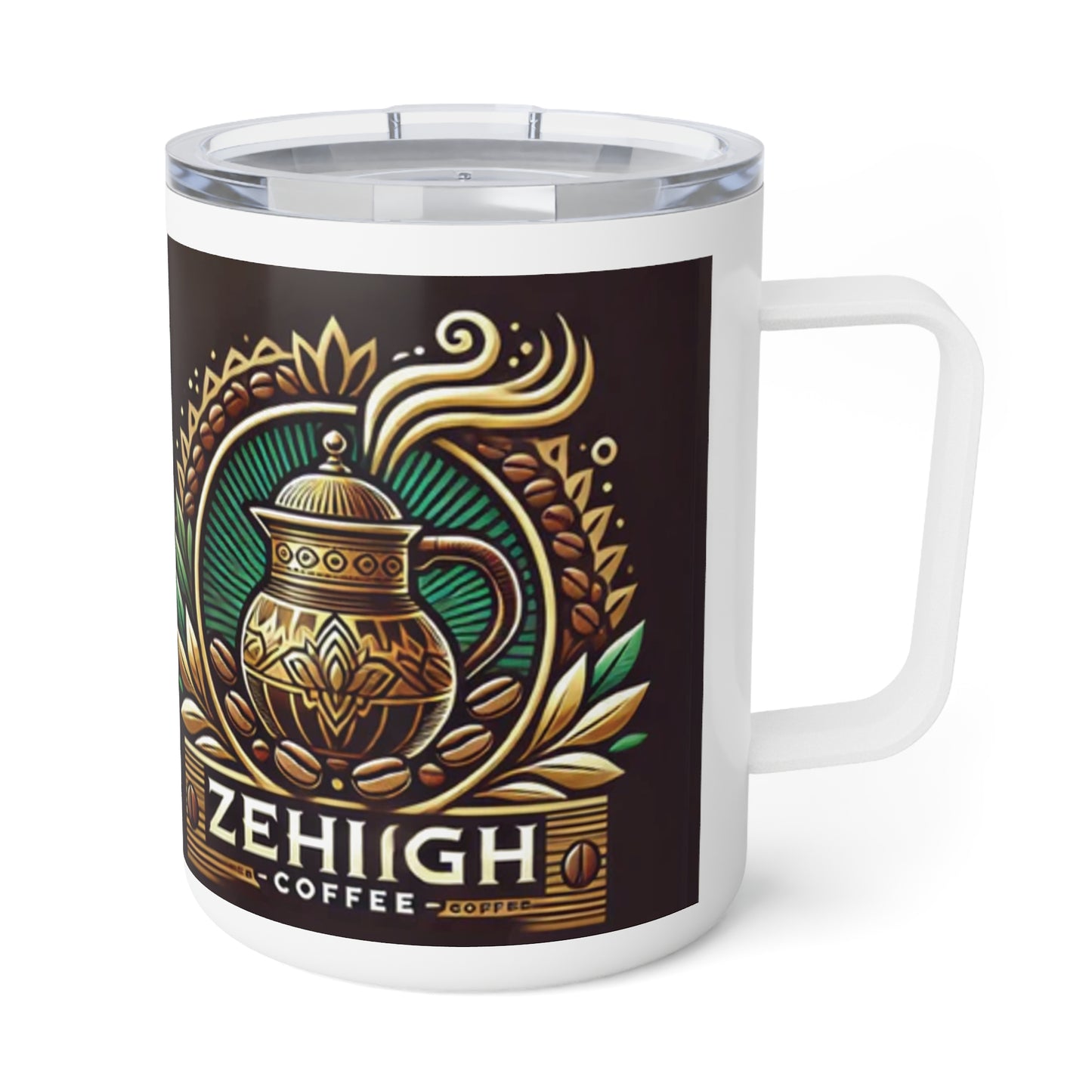 Vintage-Inspired Insulated Coffee Mug - 10oz for Coffee Lovers