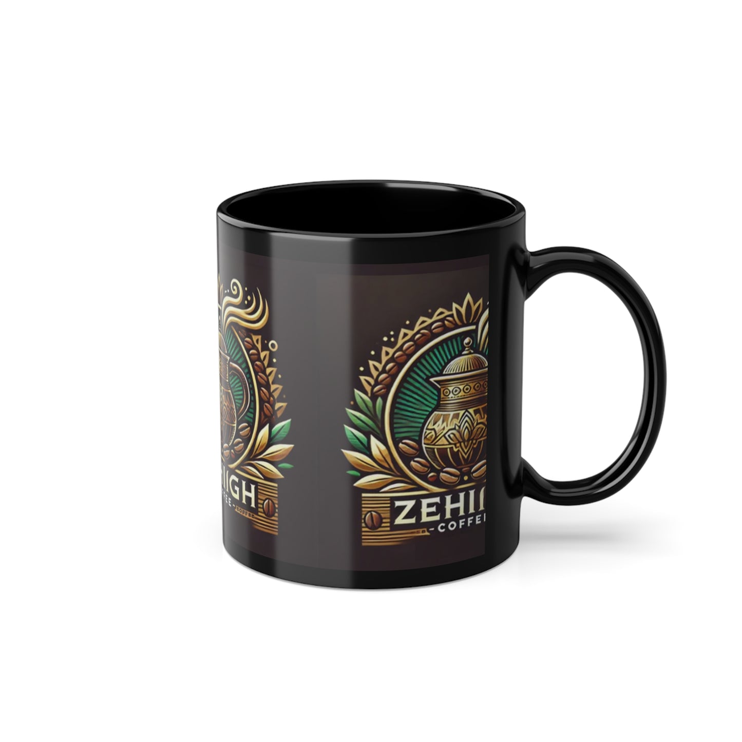 Black Coffee Cup, 11oz